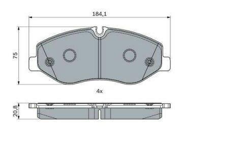 Колодки тормозные (передние) MB Vito (W447) 14-