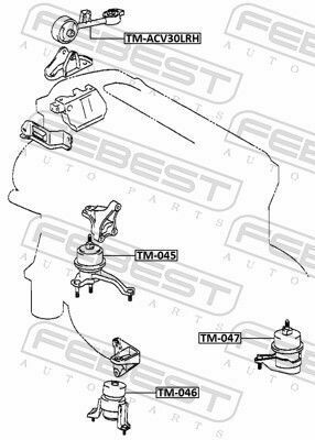 Подушка двигуна Camry 01-06