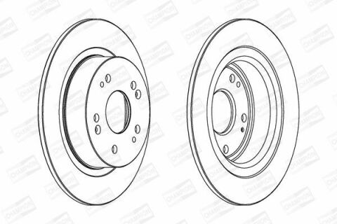 Диск гальмівний задній Accord 08-HONDA