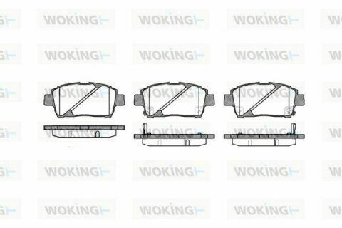 Тормозные колодки пер. Toyota Yaris/Prius 99-05 (akebono)