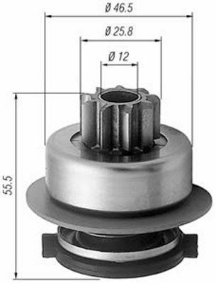 Бендикс стартера VW Passat/Golf III/IV 1.4-2.0 -05 (AMB0256)