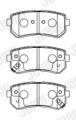 JURID Гальмівні кільк. задн. Kia Ceed, Rio, Hyundai Accent
