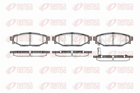 SUBARU Колодки тормозные задн. (с пластинами) Forester,Impreza,Legacy,Outback