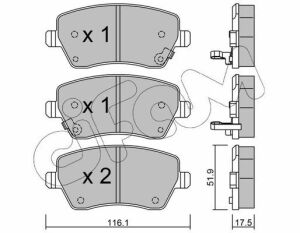 Тормозные колодки пер. Nissan Micra 10-/Note 13- (TRW)