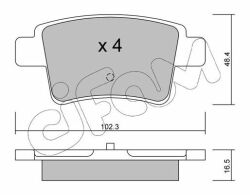 Тормозн.Колодки задние C4 Picasso,Grand Picasso 06,Peugeot 408 10- CITROEN Тормозн.Колодки задние C4 Picasso,Grand Picasso 06,Peugeot 408 10- CITROEN