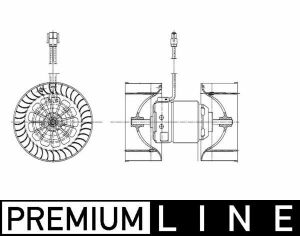 Вентилятор обогревателя салона E46/E83 (Premium Line! OE)