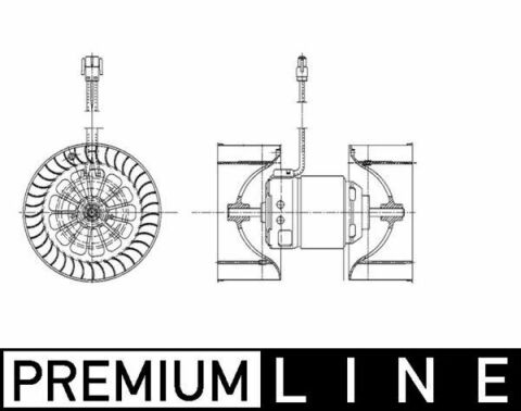 Вентилятор обогревателя салона E46/E83 (Premium Line! OE)