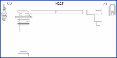 HITACHI FORD К-кт високовольтних проводів Focus, Mondeo, Transit Connect 1.8/2.0