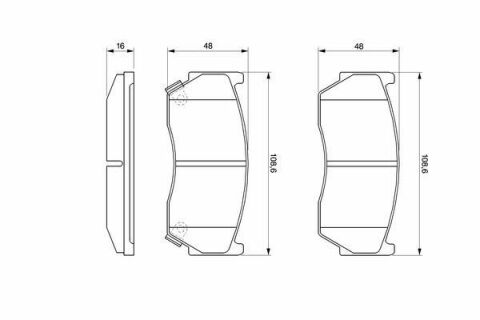 Колодки тормозные (передние) Nissan Almera 95-01/Sunny 97-00