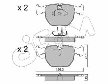 Тормозные колодки пер. BMW 5(E39)/7(E38) 96-04 (Teves)