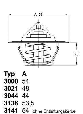 Термостат Jeep Cherokee/Wrangler/Chevrolet Camaro 2.5i-5.0 84-07