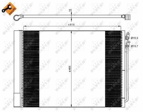 Радиатор кондиционера BMW 5 (F10/F11)/6 (F12/F13) 08-18