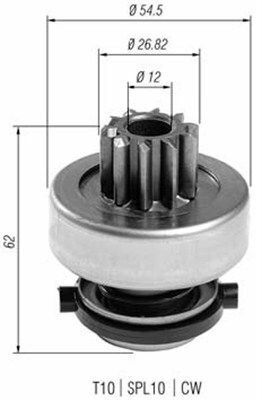 МАГНІТИ MARELLI Бнндикс (z=10) FORD 1.8D: Escort, Fiesta, Orion, Mondeo