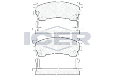 Колодки тормозные (передние) Mazda 626/Premacy 91-05/Lexus GS 13-