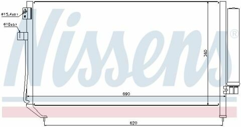 Конденсер SU FORESTER(02-)2.0 i(+)[OE 73210-SA000]