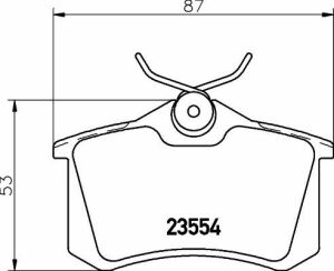 Гальмівні колодки зад. Golf III/IV/Passat/Audi A4/A6 (Lucas)