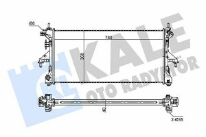 KALE CITROEN Радиатор охлаждения Jumper,Peugeot Boxer 3.0HDI 06-