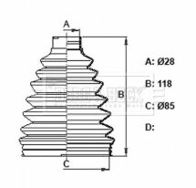 Комплект пилозахисний, приводний вал