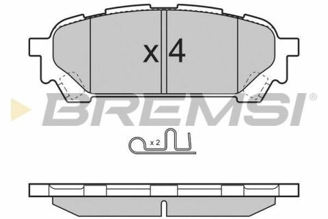 Гальмівні колодки зад. Subaru Impreza 00- (akebono)