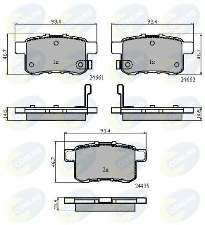 CBP31711 Comline - Тормозные колодки для дисков