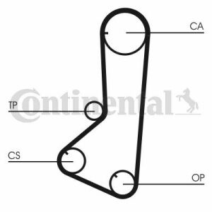 Ремень ГРМ Mitsubishi Galant IV 2.0 87-92/Hyundai Sonata 2.0 91-96 (24x122z)