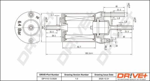 DP1110.13.0020 Drive+ - Фільтр палива