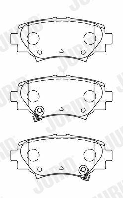 JURID MAZDA Тормозные колодки задн.Mazda 3 13-