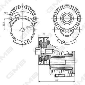 Натяжной механизм golf,polo,touran,passat vw