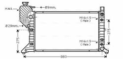 Радіатор охолодження MB Sprinter 208-416CDI (АКПП)