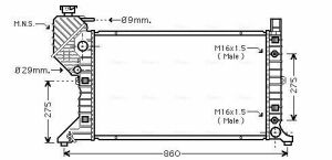 Радіатор охолодження MB Sprinter 208-416CDI (АКПП)