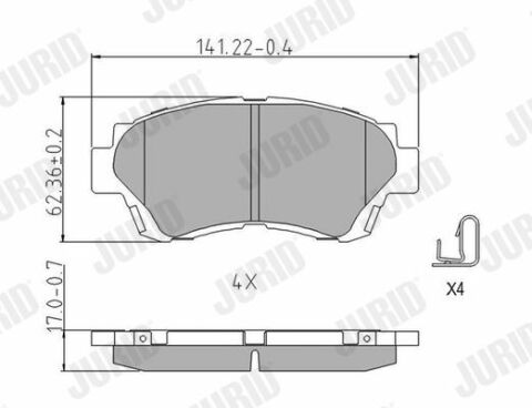 Тормозные колодки передн. Camry 91-, Lexus GS, LS TOYOTA