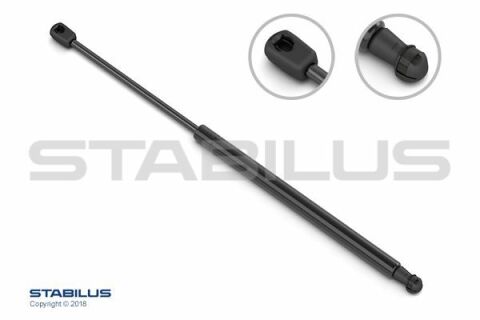 STABILUS Амортизатор заднього скла, F=115N, L=35.6см, H=12.7см