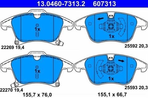 Колодки гальмівні (передні) Ford Galaxy III/S-Max/Mondeo V/Fusion 13-/Ford (USA) Fusion 05- Колодки гальмівні (передні) Ford Galaxy III/S-Max/Mondeo V/Fusion 13-/Ford (USA) Fusion 05-