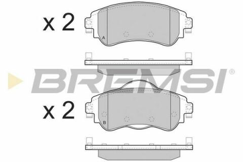 Тормозные колодки пер. Citroen C4 II 09- (TRW)