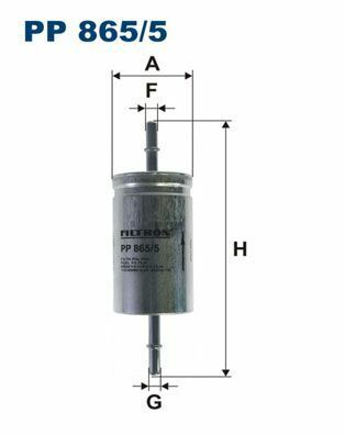 FILTRON VOLVO Фильтр топливный C30, V50, S40 (182*55*8/8)