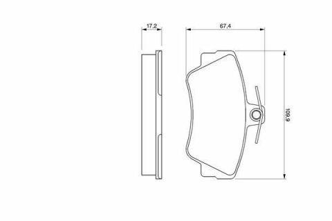 Колодки тормозные (передние) Volvo 440/460/480 1.6-2.0 86-96