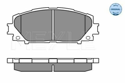 Колодки гальмівні (передні) Toyota Corolla 06/Yaris 05- (Akebono)