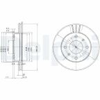 Диск тормозной передний Primera 1.6 16V 90- NISSAN