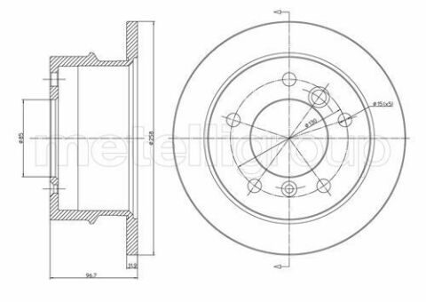 CIFAM VW Тормозной диск задн. LT28-46 DB Sprinter