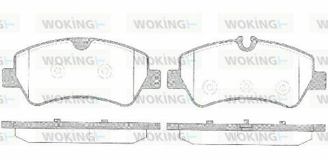 Гальмівні колодки зад. Transit (V348) 12- (RWD)
