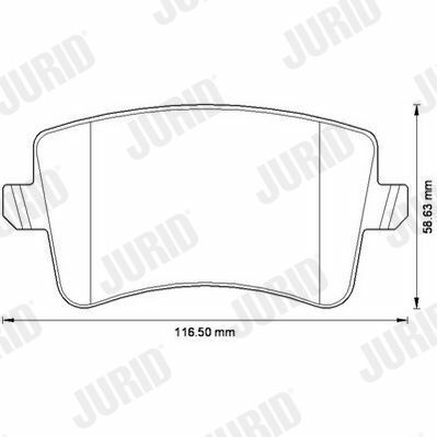 гальмівні колодки задні audi a4,a5,q5 07-