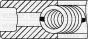 YENMAK Комплект поршневих кілець (74,20/+0,25) (2,5/1,95/2,5) CITROEN С1/С2/С3/Nemo 1,4HDI 03-, фото 3 - інтерент-магазин Auto-Mechanic