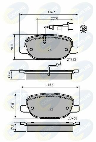 CBP11769 Comline - Тормозные колодки для дисков