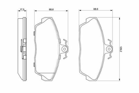 Тормозные колодки (передние) Land Rover Freelander 1.8/2.0 D/2.5 98-06