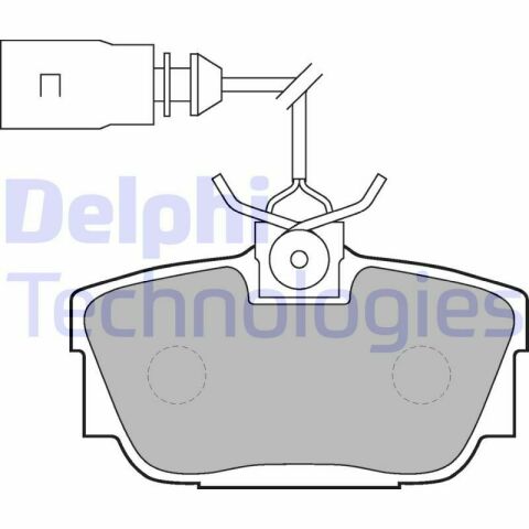 Колодки гальмівні (задні) VW T4 98-00 (Trw) (з датчиками)