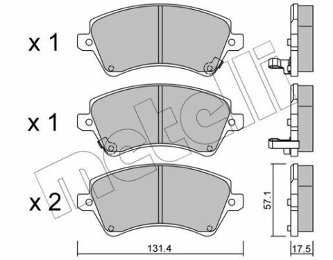 Колодки тормозные (передние) Toyota Corolla 01-14