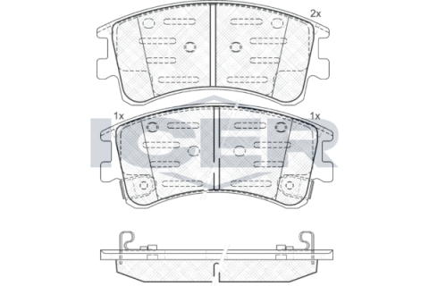Колодки гальмівні (передні) Mazda 6 02-08