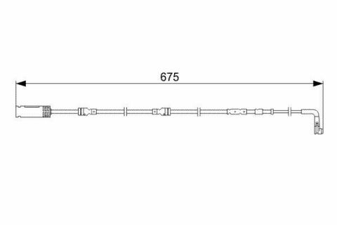 Датчик износа тормозных колодок (передних) BMW 3 (E90/E92/E93) 07-13 (L=675mm)