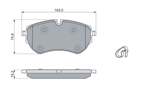 Колодки гальмівні (передні) VW Amarok 10-