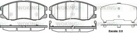 Гальмівні колодки пер. Chevrolet Captiva 06- (akebono)